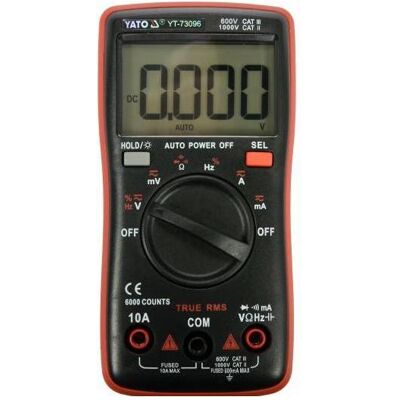 Yato, Multimètre, Compteur Numérique True Rms (Multimètre portable) - Publicité Yato, Multimètre, Compteur Numérique True Rms (Multimètre portable) - Publicité