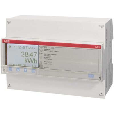 ABB, Compteur de courant, Compteur triphasé MID calibré - Publicité ABB, Compteur de courant, Compteur triphasé MID calibré - Publicité