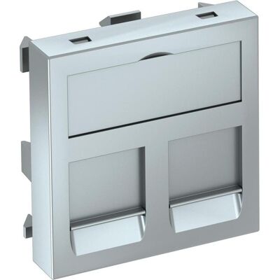 OBO - DTG-2RM AL1 - 45x45mm - fini aluminium - Porte-données - Publicité OBO - DTG-2RM AL1 - 45x45mm - fini aluminium - Porte-données - Publicité