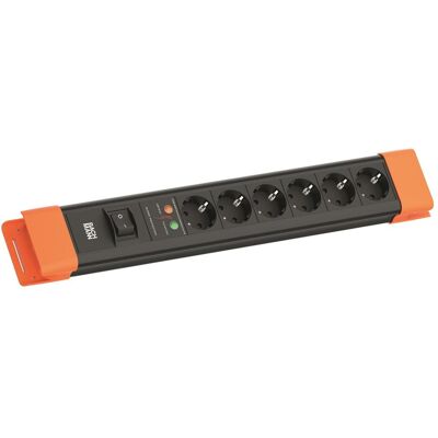 Bachmann, Multiprise, CONNECTUS 6xCEE7/3 1xSPD 1xSchalter 2.0m CEE7/7 Sw/Or (6x, CEE 7/3, 2 m) - Publicité Bachmann, Multiprise, CONNECTUS 6xCEE7/3 1xSPD 1xSchalter 2.0m CEE7/7 Sw/Or (6x, CEE 7/3, 2 m) - Publicité