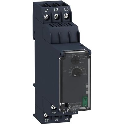 Schneider Electric RM22TU23 Moniteur de Phase - 3 Phases, DPDT, Rail DIN - Publicité Schneider Electric RM22TU23 Moniteur de Phase - 3 Phases, DPDT, Rail DIN - Publicité