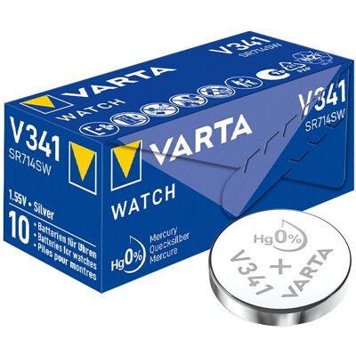 Varta Pile bouton V341, 1.55V, 10pcs (1 pcs, SR714SW, 11 mAh), Batteries + piles - Publicité Varta Pile bouton V341, 1.55V, 10pcs (1 pcs, SR714SW, 11 mAh), Batteries + piles - Publicité