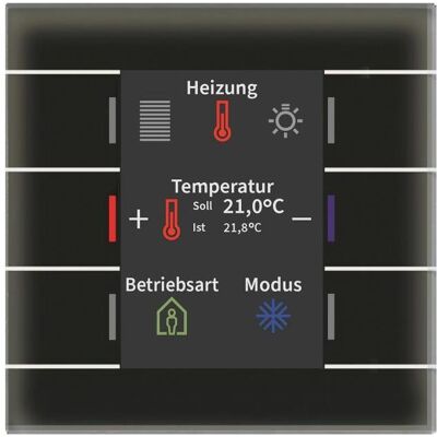 MDT BE-GT2TS.02S Noir Thermostat - Publicité MDT BE-GT2TS.02S Noir Thermostat - Publicité