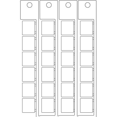 Brady, Accessoires de connexion par câble, Marquage, blanc, 15 x 17 mm - Publicité Brady, Accessoires de connexion par câble, Marquage, blanc, 15 x 17 mm - Publicité