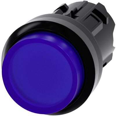 Siemens Bouton poussoir frontal 1f bl bel.b Ř22mm rnd 3SU1001-0BB50-0AA0, Bouton + interrupteur, Bleu, Noir - Publicité Siemens Bouton poussoir frontal 1f bl bel.b Ř22mm rnd 3SU1001-0BB50-0AA0, Bouton + interrupteur, Bleu, Noir - Publicité