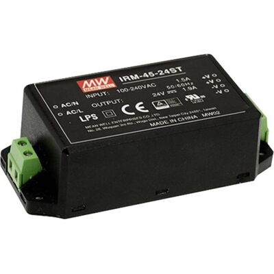 Mean Well IRM-45-48ST - Alimentation pour circuits imprimés - 45 W - Publicité Mean Well IRM-45-48ST - Alimentation pour circuits imprimés - 45 W - Publicité