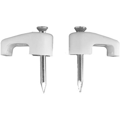 EDM, Goulotte passe-câbles, Collier de serrage blanc pour tuyau plat 2x0.7mm n°01 (boîte 100 unit.) (Gaines pour câbles) - Publicité EDM, Goulotte passe-câbles, Collier de serrage blanc pour tuyau plat 2x0.7mm n°01 (boîte 100 unit.) (Gaines pour câbles) - Publicité