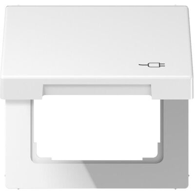 JUNG - LS990BFKLSOCWW - Blanc Alpin Brillant - 50x50 mm - Cache-prise - Publicité JUNG - LS990BFKLSOCWW - Blanc Alpin Brillant - 50x50 mm - Cache-prise - Publicité