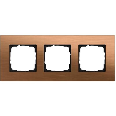 GIRA - 021338 - Bronze - 3-gang - frame cover - Publicité GIRA - 021338 - Bronze - 3-gang - frame cover - Publicité