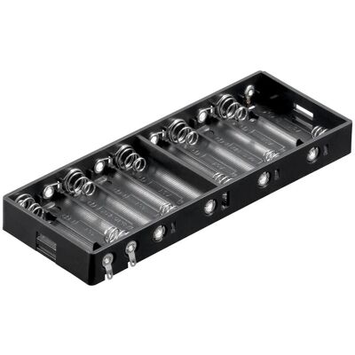 Goobay 10x AA Mignon porte-piles, Pile : accessoires, Noir - Publicité Goobay 10x AA Mignon porte-piles, Pile : accessoires, Noir - Publicité