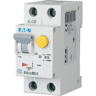 Interrupteur combiné FI/LS Eaton 16A - Disjoncteur - Publicité Interrupteur combiné FI/LS Eaton 16A - Disjoncteur - Publicité
