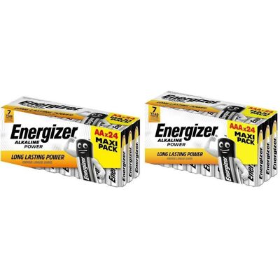 Energizer Jeu de piles Micro Mignon 48 pcs. (48 pcs, AA, AAA), Batteries + piles - Publicité Energizer Jeu de piles Micro Mignon 48 pcs. (48 pcs, AA, AAA), Batteries + piles - Publicité