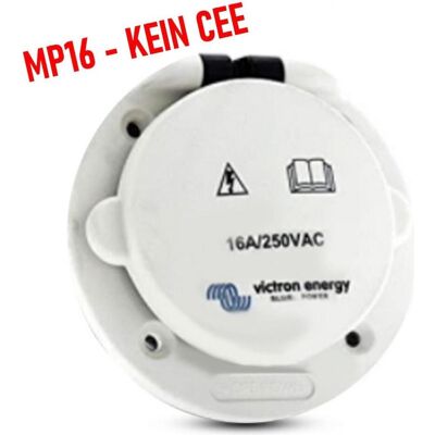 Prise de courant mâle Victron Energy 16A - Power Outlet - Publicité Prise de courant mâle Victron Energy 16A - Power Outlet - Publicité