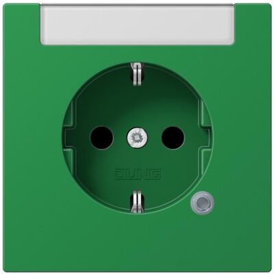 Jung LS 1520 INA KO GN - Prise électrique - Vert - Monophasé - Publicité Jung LS 1520 INA KO GN - Prise électrique - Vert - Monophasé - Publicité