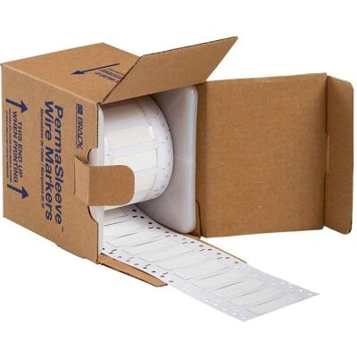 Brady, Rouleau d’étiquettes, LSZH-375-2-WT-S, B-7641, Gaine thermorétractable PermaSleeve 2:1, blanche, 50,80 x 16,40 mm, Low (88.65 mm) - Publicité Brady, Rouleau d’étiquettes, LSZH-375-2-WT-S, B-7641, Gaine thermorétractable PermaSleeve 2:1, blanche, 50,80 x 16,40 mm, Low (88.65 mm) - Publicité