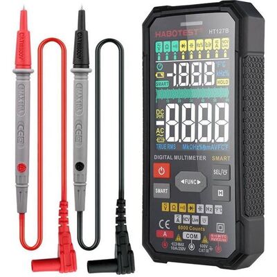 Habotest, Multimètre, HT127B Multimètre numérique universel (CAT III 600V, Multimètre portable) - Publicité Habotest, Multimètre, HT127B Multimètre numérique universel (CAT III 600V, Multimètre portable) - Publicité