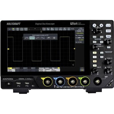 Voltcraft, Multimètre, ADO-5004 Digital-Oszilloskop 500 MHz 2.5 GSa/s 250 Mpts 12 Bit Digit (CAT II 300V, Oscilloscope) - Publicité Voltcraft, Multimètre, ADO-5004 Digital-Oszilloskop 500 MHz 2.5 GSa/s 250 Mpts 12 Bit Digit (CAT II 300V, Oscilloscope) - Publicité