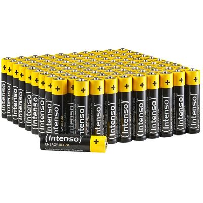 Intenso Energy Ultra (100 pcs, AAA, 1250 mAh), Batteries + piles - Publicité Intenso Energy Ultra (100 pcs, AAA, 1250 mAh), Batteries + piles - Publicité