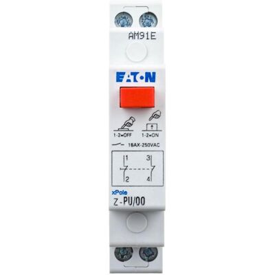 Eaton Bouton-poussoir Z-PU/OO Rouge 250V 16A - Publicité Eaton Bouton-poussoir Z-PU/OO Rouge 250V 16A - Publicité