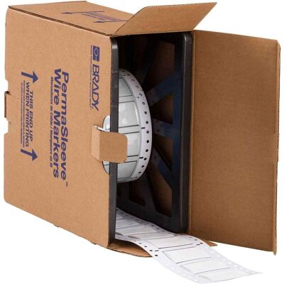 Brady, Rouleau d’étiquettes, 2LSZH-750-2-WT, B-7641, Gaine thermorétractable PermaSleeve 2:1, blanche, 50,80 x 31,75 mm, Low - Publicité Brady, Rouleau d’étiquettes, 2LSZH-750-2-WT, B-7641, Gaine thermorétractable PermaSleeve 2:1, blanche, 50,80 x 31,75 mm, Low - Publicité
