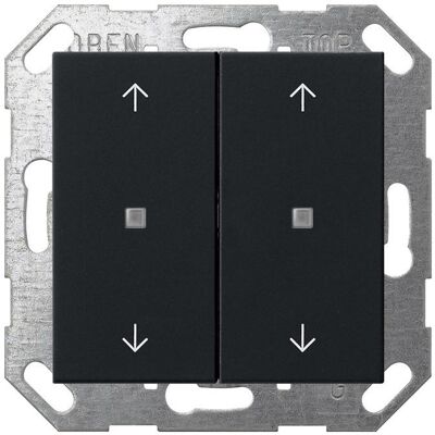 Gira, Interrupteurs éclairage + volets électriques, 5174005 Bouton-poussoir KNX 2f flèches Sys 55 sw m bascule - Publicité Gira, Interrupteurs éclairage + volets électriques, 5174005 Bouton-poussoir KNX 2f flèches Sys 55 sw m bascule - Publicité