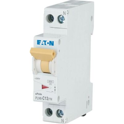 Eaton PLN6-C13/1N-DE - Interrupteur différentiel - 13A, 1p+N, Type C - Publicité Eaton PLN6-C13/1N-DE - Interrupteur différentiel - 13A, 1p+N, Type C - Publicité