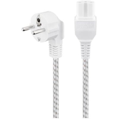 Goobay Câble d'alimentation (2 m), Câble d'alimentation, Argent, Gris - Publicité Goobay Câble d'alimentation (2 m), Câble d'alimentation, Argent, Gris - Publicité