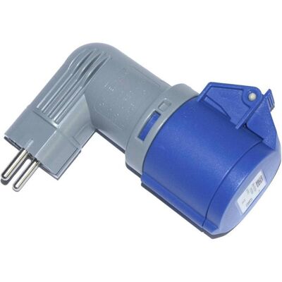 PCE 9434100is Adaptateur électrique - Bleu, Gris, 3 pôles, 230V - Publicité PCE 9434100is Adaptateur électrique - Bleu, Gris, 3 pôles, 230V - Publicité