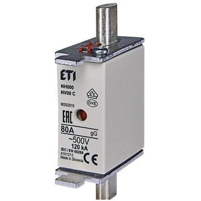 Eti, Fusible, 004181213 Cartouche fusible (NH000 (800 A) - Publicité Eti, Fusible, 004181213 Cartouche fusible (NH000 (800 A) - Publicité
