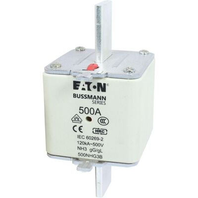 Eaton 500NHG3B Fusible - NH-DIN 500A 500V - Publicité Eaton 500NHG3B Fusible - NH-DIN 500A 500V - Publicité