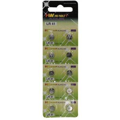 You2Toys LR41 Pack de 10 piles bouton - Pile bouton - Publicité You2Toys LR41 Pack de 10 piles bouton - Pile bouton - Publicité