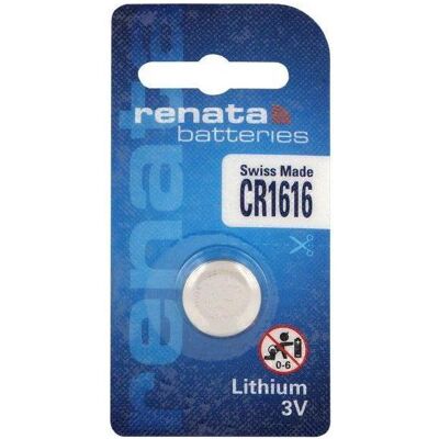 Pile bouton lithium Renata CR1616 - Petits appareils électroniques - Publicité Pile bouton lithium Renata CR1616 - Petits appareils électroniques - Publicité