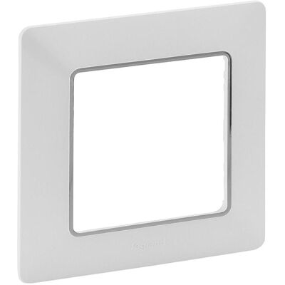 Legrand Accessoires Gamme d'interrupteurs, Vlife 1Fach cadre Uw/Chrom 754031 754031 - Publicité Legrand Accessoires Gamme d'interrupteurs, Vlife 1Fach cadre Uw/Chrom 754031 754031 - Publicité