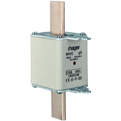 Hager, Fusible, LNH3315M (315 A) - Publicité Hager, Fusible, LNH3315M (315 A) - Publicité
