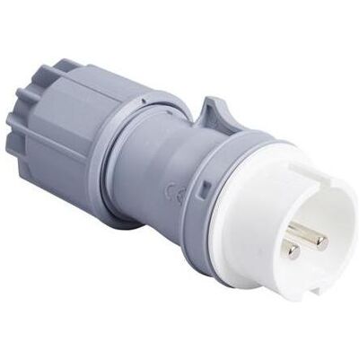 PCE, Prise + connecteur, 41.115 Stecker CEE 16A - 42V - 2P - IP44 - 12h - weiss - Publicité PCE, Prise + connecteur, 41.115 Stecker CEE 16A - 42V - 2P - IP44 - 12h - weiss - Publicité