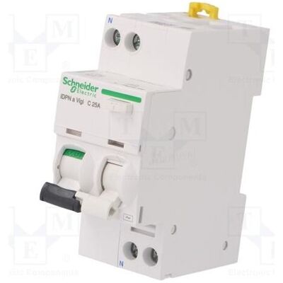 Schneider Electric A9D34625 - Disjoncteur différentiel 1P+N 25A 30mA - Interrupteur - Publicité Schneider Electric A9D34625 - Disjoncteur différentiel 1P+N 25A 30mA - Interrupteur - Publicité