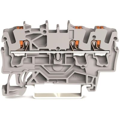 Wago 2202-1301 3-Leiter-Durchgangsklemme,mit Drücker,2,5mm²,grau, Accessoires électroniques + boîtier, Gris - Publicité Wago 2202-1301 3-Leiter-Durchgangsklemme,mit Drücker,2,5mm²,grau, Accessoires électroniques + boîtier, Gris - Publicité