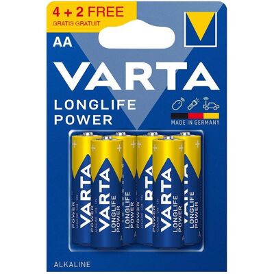 Pile AA Alcaline Varta - 6 pièces - Publicité Pile AA Alcaline Varta - 6 pièces - Publicité