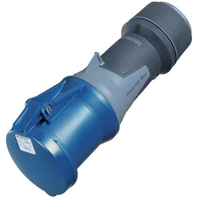 Mennekes, Prise + connecteur, MEN 14102 PowerTOP Xtra 63A 3P 6H 230V IP44 Connecteur CEE (CEI 60309) - Publicité Mennekes, Prise + connecteur, MEN 14102 PowerTOP Xtra 63A 3P 6H 230V IP44 Connecteur CEE (CEI 60309) - Publicité