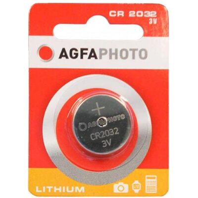 AGFAPHOTO Lithium CR2032 3V (1 pcs, CR2032, 210 mAh), Batteries + piles - Publicité AGFAPHOTO Lithium CR2032 3V (1 pcs, CR2032, 210 mAh), Batteries + piles - Publicité