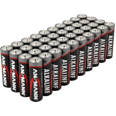 Piles AA rouges Ansmann - Pack de 40 - Mignon - Batterie - AA - Publicité Piles AA rouges Ansmann - Pack de 40 - Mignon - Batterie - AA - Publicité