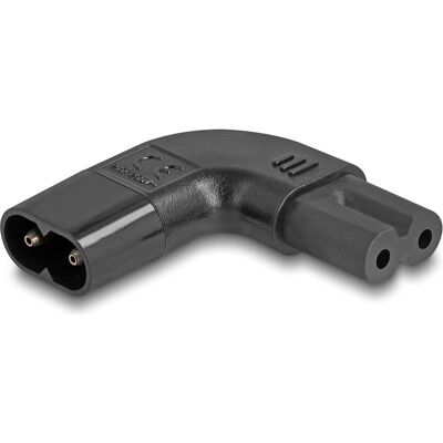 Delock, Adaptateur électrique, Adaptateur secteur IEC 60320 - C8 sur C7, mâle / femelle, 2,5 A, 90� gauche / droite coudé (C8, IEC 60906-1) - Publicité Delock, Adaptateur électrique, Adaptateur secteur IEC 60320 - C8 sur C7, mâle / femelle, 2,5 A, 90� gauche / droite coudé (C8, IEC 60906-1) - Publicité