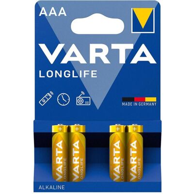 Pile Varta Micro AAA Longlife - Alcaline - Appareils standards - Publicité Pile Varta Micro AAA Longlife - Alcaline - Appareils standards - Publicité