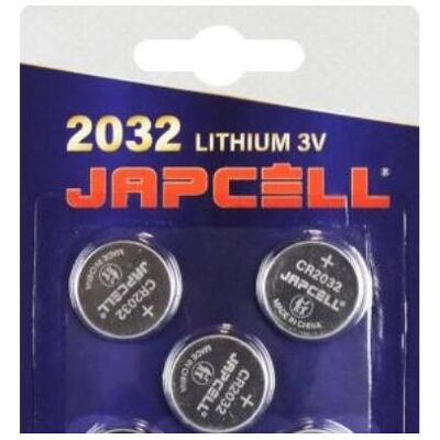 Pile bouton au lithium Japcell CR2032 - Pack de 5 - Publicité Pile bouton au lithium Japcell CR2032 - Pack de 5 - Publicité