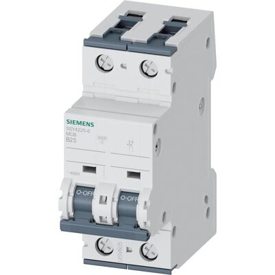 Siemens 5SY4225-6 Disjoncteur - 2P B25A - 10kA - Publicité Siemens 5SY4225-6 Disjoncteur - 2P B25A - 10kA - Publicité