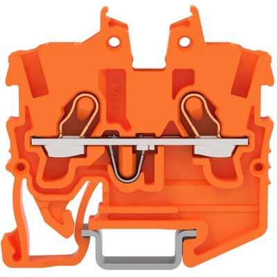 Wago 2 filsCl. de passage mini., Accessoires électroniques + boîtier, Orange - Publicité Wago 2 filsCl. de passage mini., Accessoires électroniques + boîtier, Orange - Publicité