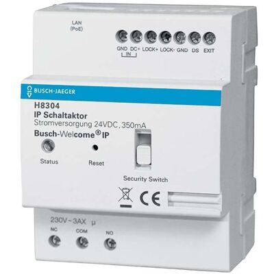 Busch-Jaeger Actionneur IP - H8304-03, LAN, DIN, 3A - IP20 - Publicité Busch-Jaeger Actionneur IP - H8304-03, LAN, DIN, 3A - IP20 - Publicité