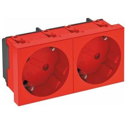 OBO Bettermann, Prise de courant, Prise de courant STD-D3 SRO2 33° double rouge signal - Publicité OBO Bettermann, Prise de courant, Prise de courant STD-D3 SRO2 33° double rouge signal - Publicité