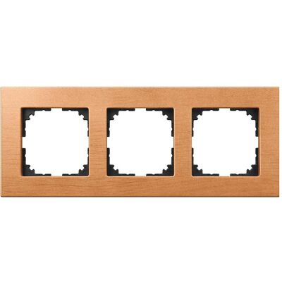 Merten, Accessoires Gamme d'interrupteurs, Cadre 3f hêtre mt M-PLAN bois p.GEB-K MEG4053-3470 - Publicité Merten, Accessoires Gamme d'interrupteurs, Cadre 3f hêtre mt M-PLAN bois p.GEB-K MEG4053-3470 - Publicité