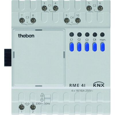 Theben, Actionneur, Rme 4 I Knx (Actionneur de commutation) - Publicité Theben, Actionneur, Rme 4 I Knx (Actionneur de commutation) - Publicité